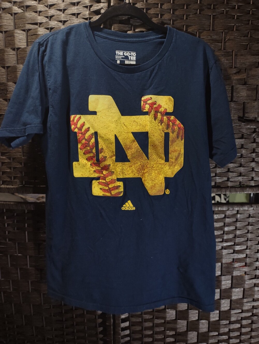 Adidas Notre Dame Graphic Tee Men's L